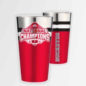 Ohio State Buckeyes 2024 National Champions 16oz Stainless Pint Glass